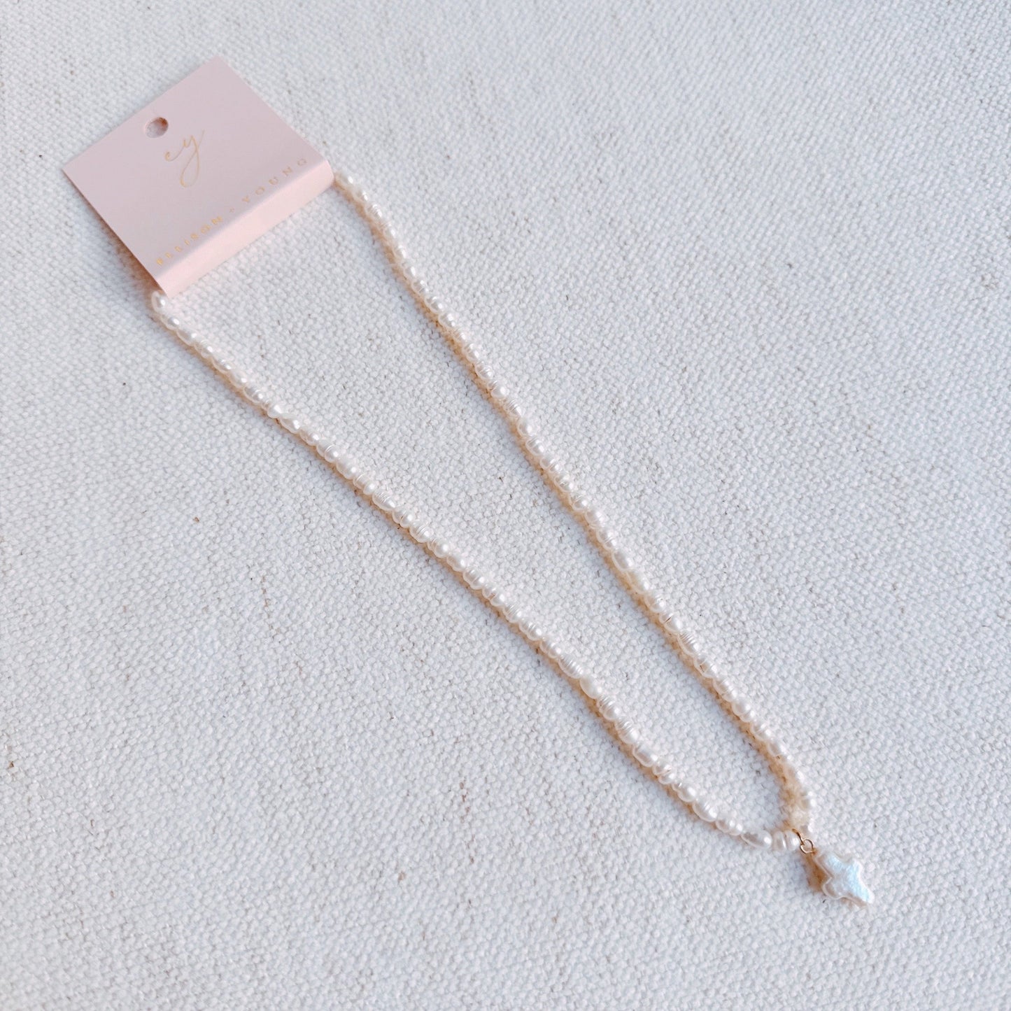Genuine Freshwater Pearl Cross Necklace-3