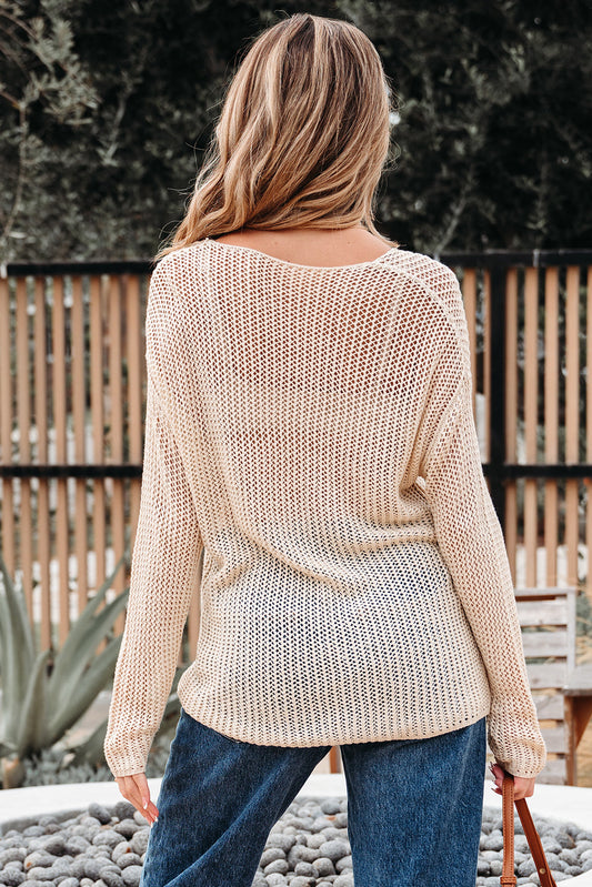 Hadley Crochet Hollow-out Sweater-1