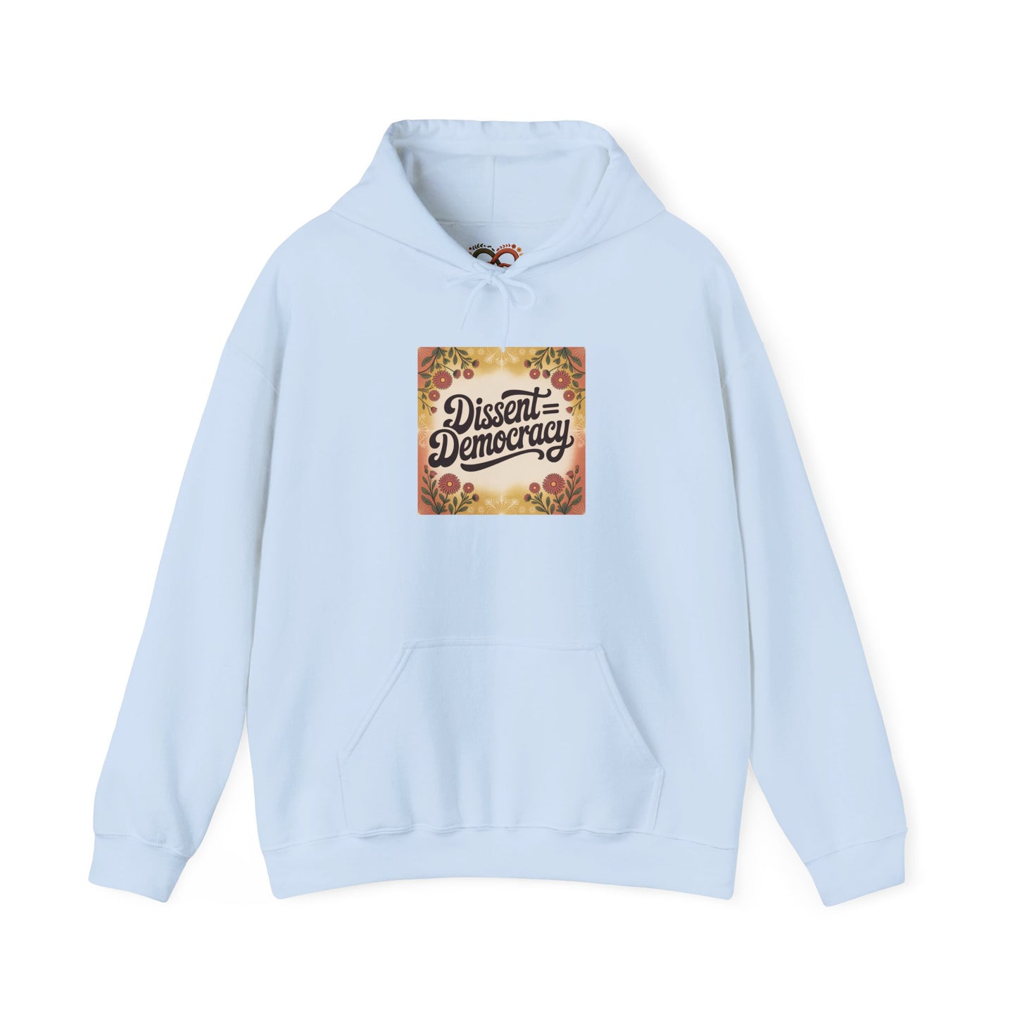 Dissent Democracy Hoodie, Unisex Heavy Blend Sweatshirt, Cozy Protest Wear, Casual Activist Apparel, Comfortable Gift for Change-Makers