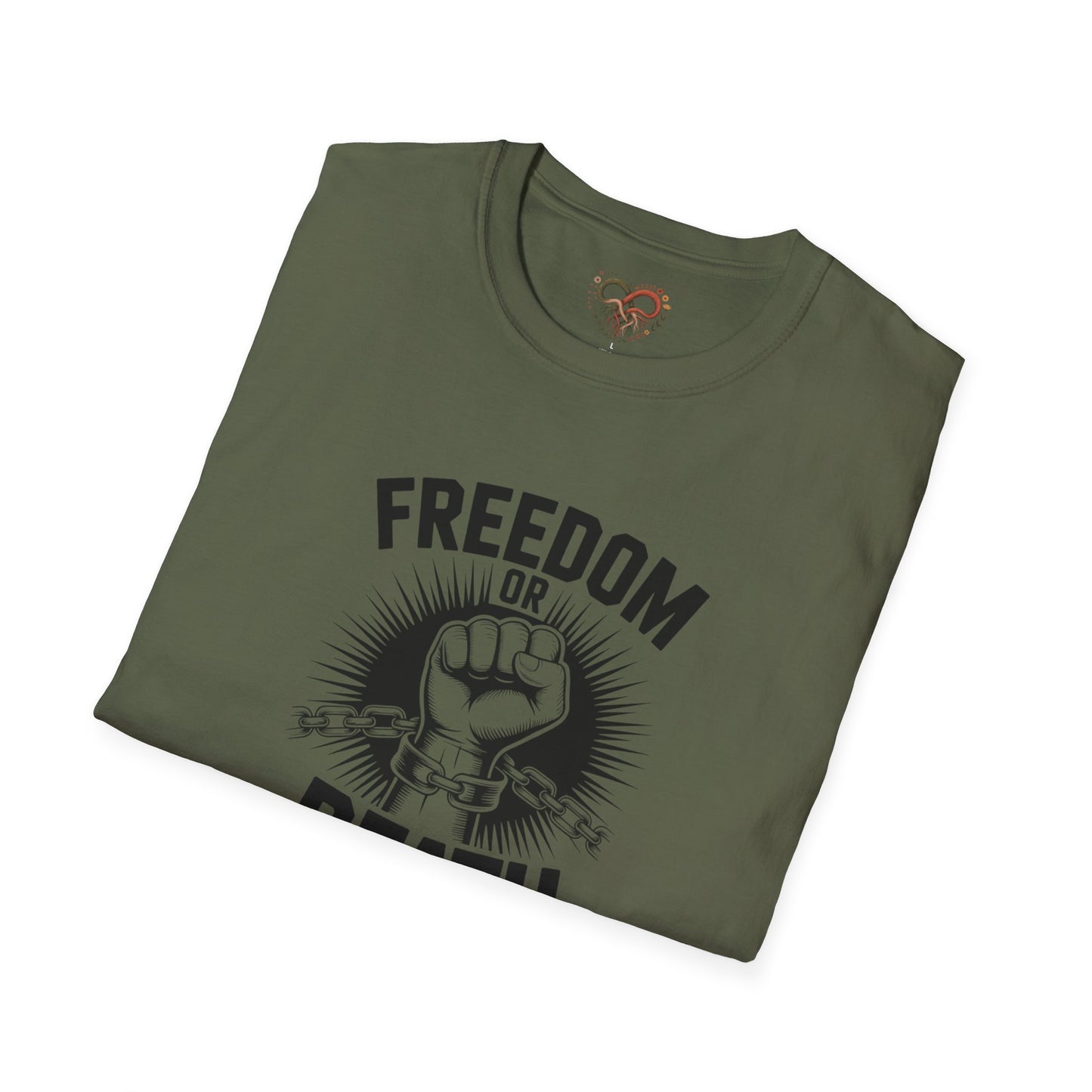 Freedom or Death Unisex T-Shirt, Motivational Tee, Casual Wear, Gift for Activists, Statement Apparel