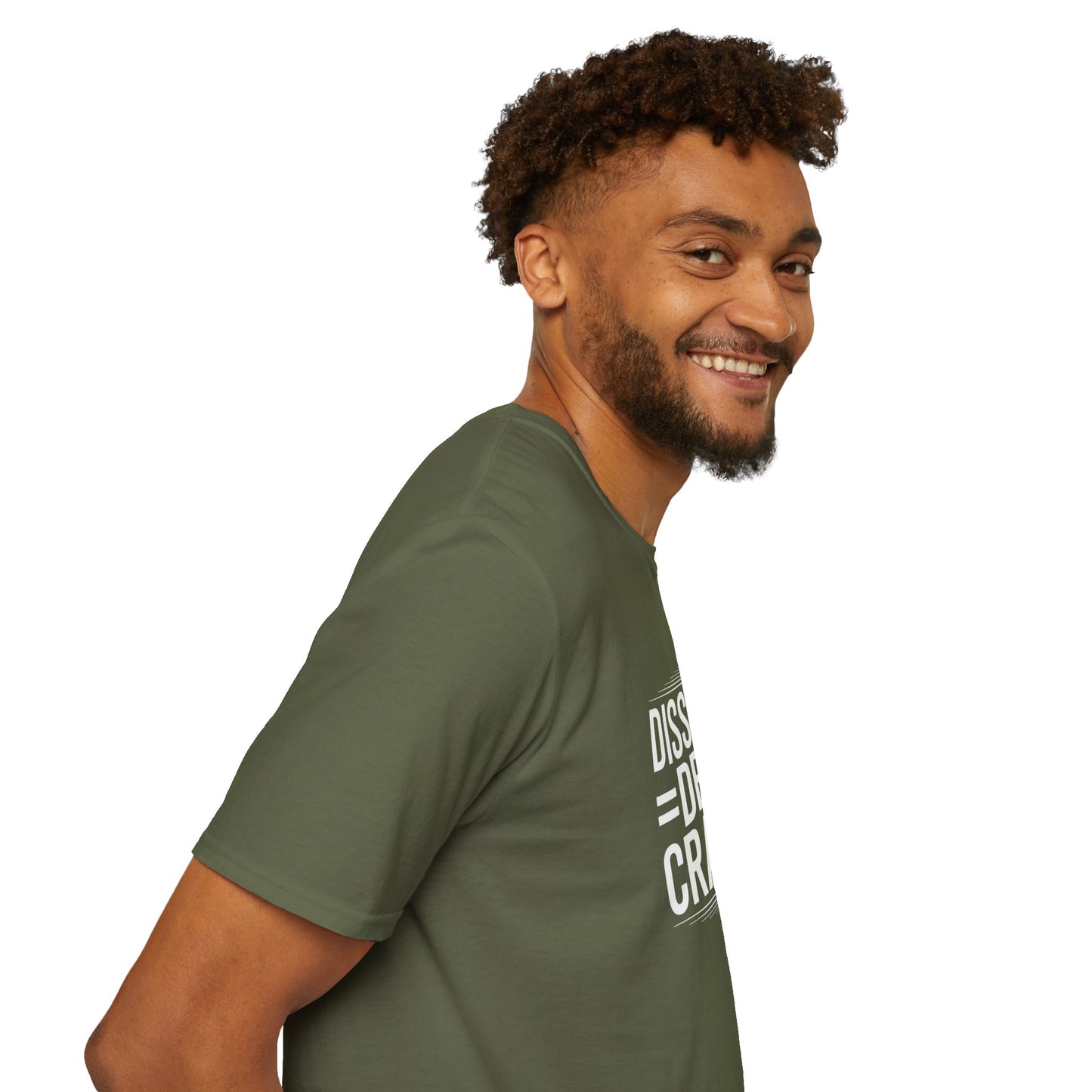 Dissent = Democracy Unisex T-Shirt, Political Statement Tee, Softstyle Graphic Shirt, Casual Wear, Protest Apparel