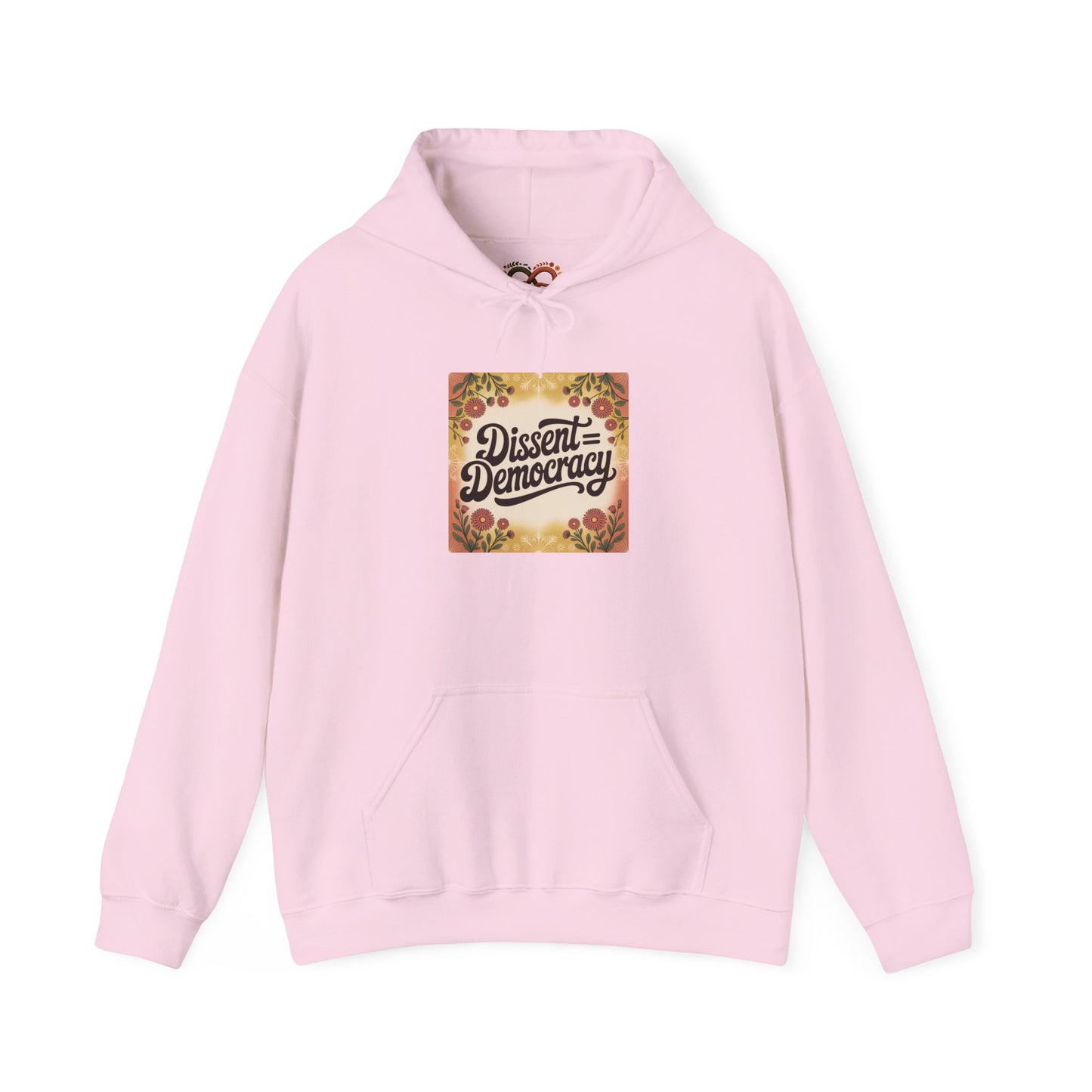 Dissent Democracy Hoodie, Unisex Heavy Blend Sweatshirt, Cozy Protest Wear, Casual Activist Apparel, Comfortable Gift for Change-Makers