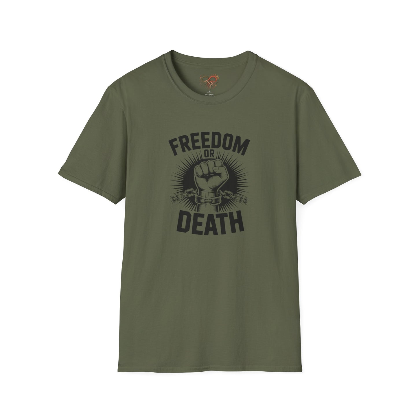 Freedom or Death Unisex T-Shirt, Motivational Tee, Casual Wear, Gift for Activists, Statement Apparel