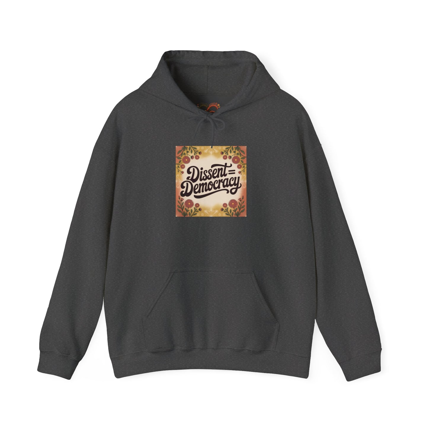 Dissent Democracy Hoodie, Unisex Heavy Blend Sweatshirt, Cozy Protest Wear, Casual Activist Apparel, Comfortable Gift for Change-Makers