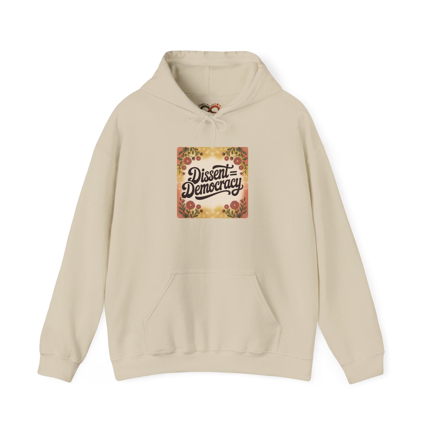 Dissent Democracy Hoodie, Unisex Heavy Blend Sweatshirt, Cozy Protest Wear, Casual Activist Apparel, Comfortable Gift for Change-Makers